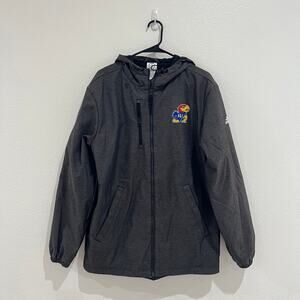 Adidas KU Kansas University Jayhawks Grey Climaproof Insulated Jacket Size XS
